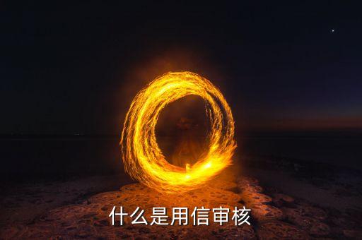 什么是用信審核