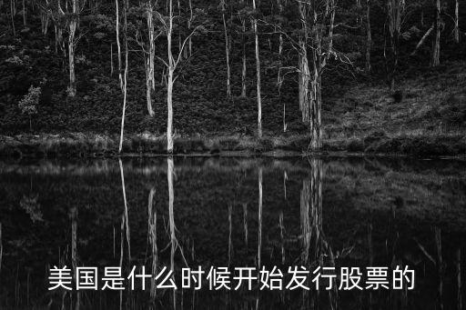 美國(guó)什么時(shí)候有股票，美國(guó)是什么時(shí)候開(kāi)始發(fā)行股票的