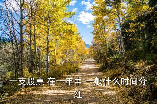 一支股票 在一年中 一般什么時(shí)間分紅