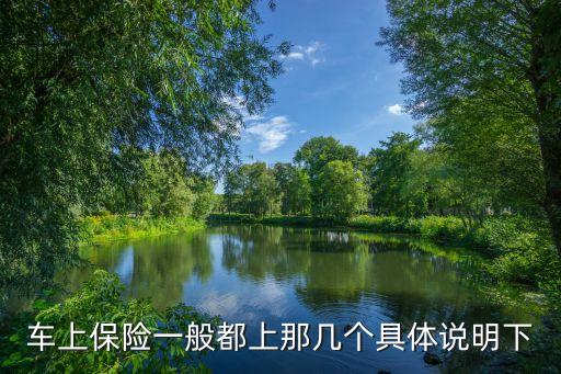 車上保險一般都上那幾個具體說明下