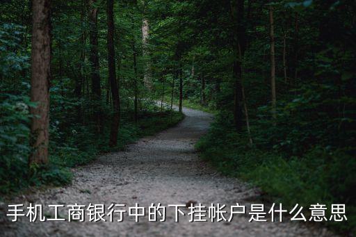 手機工商銀行中的下掛帳戶是什么意思