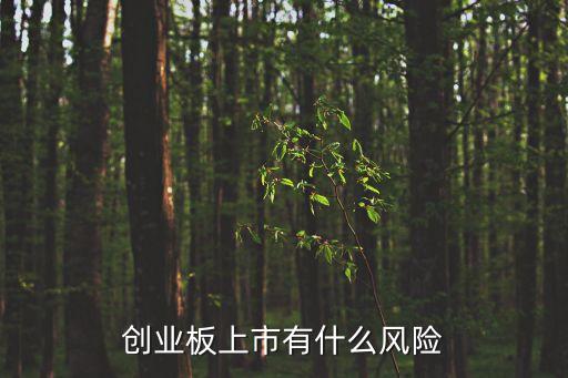 創(chuàng)業(yè)版股票有什么風(fēng)險(xiǎn)，買創(chuàng)業(yè)板股票風(fēng)險(xiǎn)很大嗎為什么