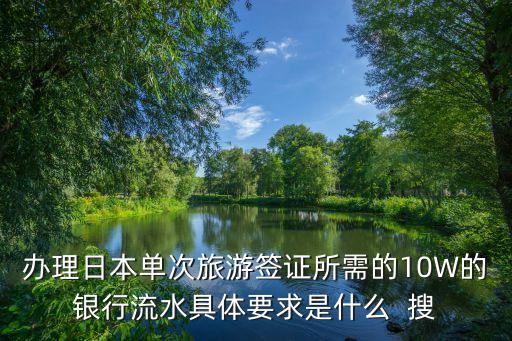 銀行流水十萬是指什么，銀行流水是指什么