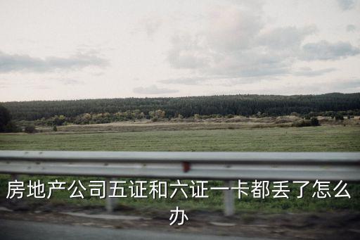 房地產(chǎn)公司五證和六證一卡都丟了怎么辦