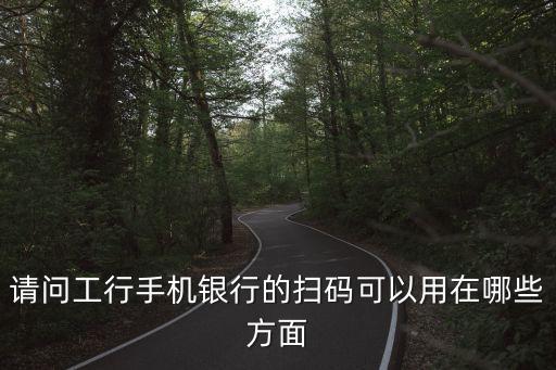 請問工行手機銀行的掃碼可以用在哪些方面