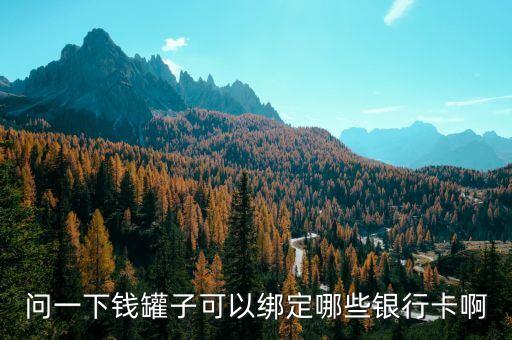 問一下錢罐子可以綁定哪些銀行卡啊