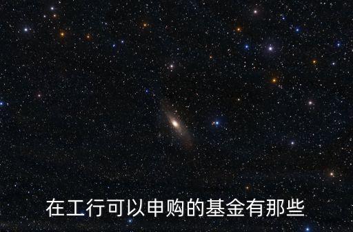 在工行可以申購的基金有那些