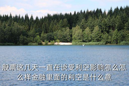 利空是什么意思，股票這幾天一直在談受利空影響怎么怎么樣金融里面的利空是什么意