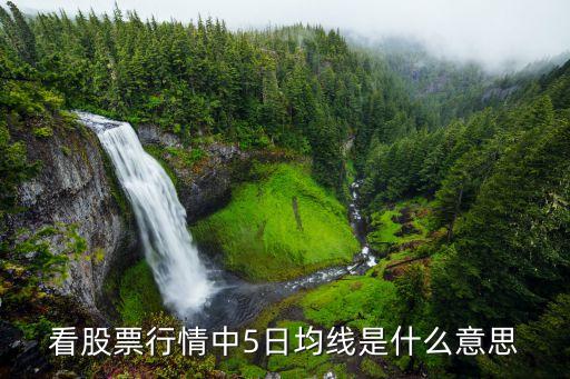 什么是移動(dòng)平均線，看股票行情中5日均線是什么意思