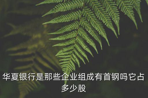 華夏銀行是那些企業(yè)組成有首鋼嗎它占多少股