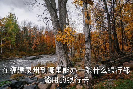 在福建泉州到哪里能辦一張什么銀行都能用的銀行卡