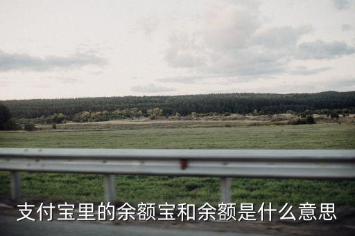 余額寶 銀行卡 余額是什么意思，支付寶里的余額寶和余額是什么意思
