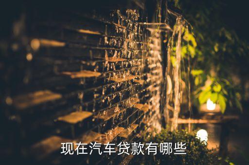 現(xiàn)在汽車貸款有哪些