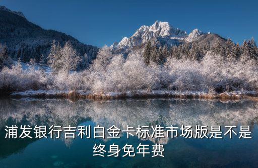 浦發(fā)吉利卡是什么卡，浦發(fā)銀行吉利白金信用卡有免息期嗎