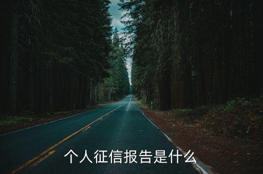 什么是證信報(bào)告，個(gè)人征信報(bào)告是什么