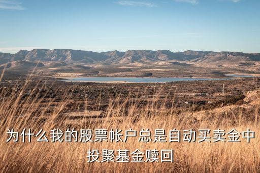為什么我的股票帳戶總是自動買賣金中投聚基金贖回