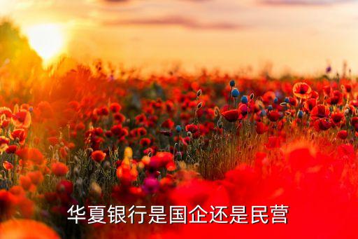 華夏銀行屬于什么企業(yè)，華夏銀行是國(guó)企還是民營(yíng)