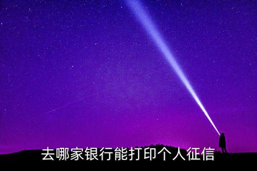 去哪家銀行能打印個人征信