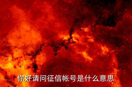 登錄征信賬號是什么，征信帳號是什么