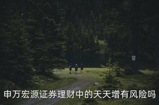 申萬(wàn)宏源天天增什么，申萬(wàn)宏源證券理財(cái)中的天天增有風(fēng)險(xiǎn)嗎