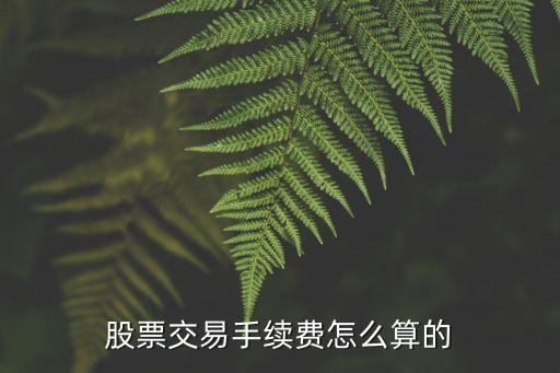 開戶股票傭金怎么算，股票手續(xù)費(fèi)是多少