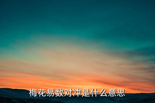 對沖 是什么意思，對沖是什么意思