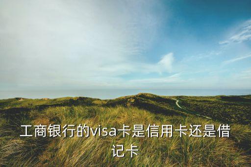 工商銀行的visa卡是信用卡還是借記卡