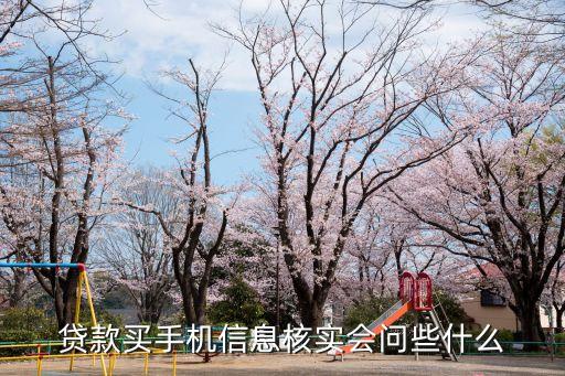 貸款買手機(jī)信息核實(shí)會(huì)問些什么