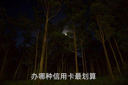 辦哪種信用卡最劃算