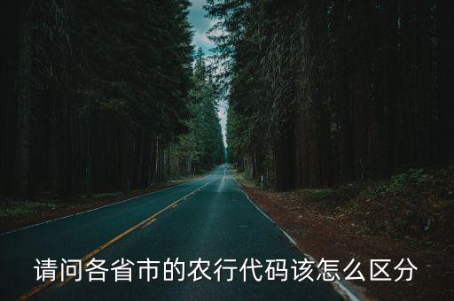 請問各省市的農(nóng)行代碼該怎么區(qū)分
