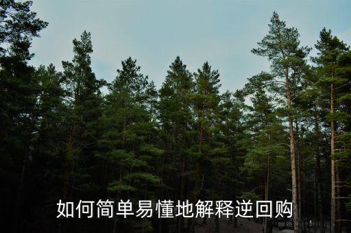 如何簡單易懂地解釋逆回購