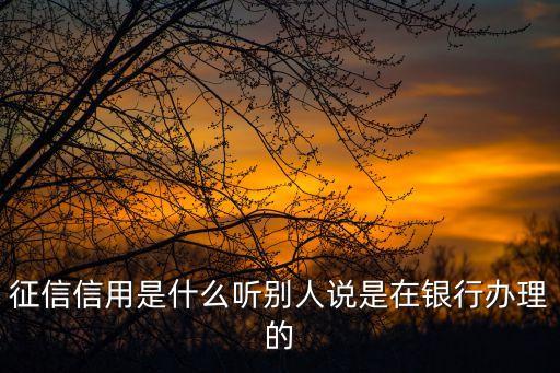 為什么叫征信，征信沒(méi)有內(nèi)容怎么理解