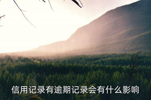 征信有逾期會(huì)影響什么影響，信用記錄有逾期記錄會(huì)有什么影響