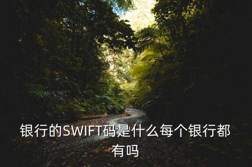 銀行的SWIFT碼是什么每個銀行都有嗎