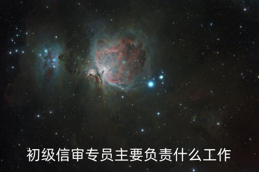 信用審核專員是做什么的，投資公司的信貸審核專員一般是做什么的