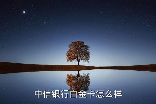 中信銀行白金卡怎么樣