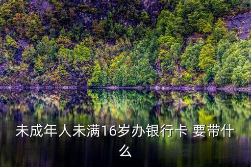 學(xué)生辦建行卡需要什么，未成年人未滿16歲辦銀行卡 要帶什么