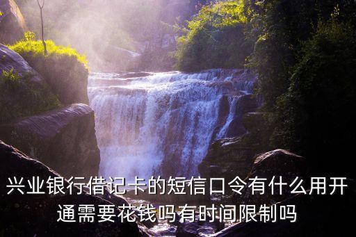 興業(yè)銀行借記卡的短信口令有什么用開通需要花錢嗎有時間限制嗎