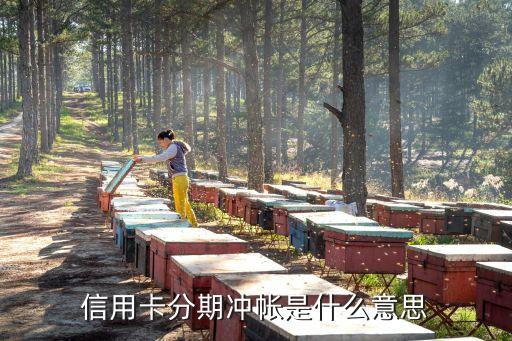 信用卡分期沖帳是什么意思
