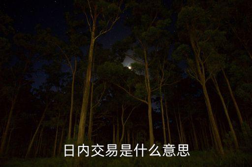 期貨日內(nèi)交易看什么意思，什么是期貨日內(nèi)波段交易