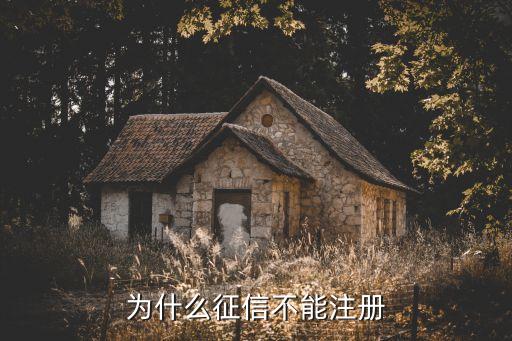 為什么征信無法注冊，為什么征信不能注冊
