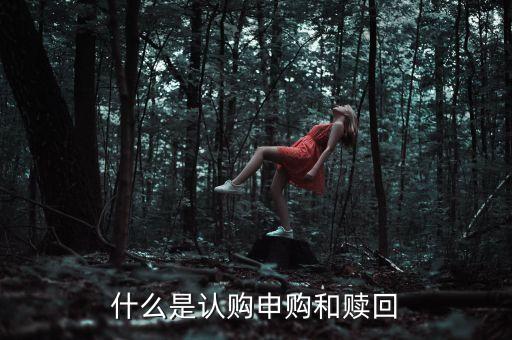 什么是認購申購和贖回
