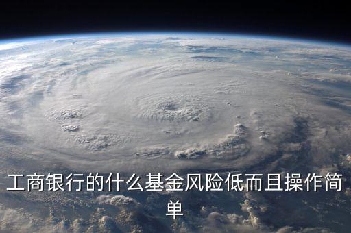 工商銀行的什么基金風險低而且操作簡單