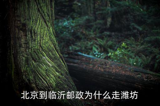 北京到臨沂郵政為什么走濰坊