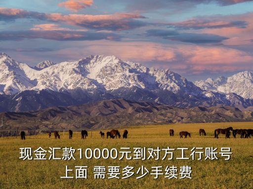 現(xiàn)金轉(zhuǎn)賬需要什么手續(xù)費(fèi)嗎，銀行轉(zhuǎn)賬要手續(xù)費(fèi)嗎
