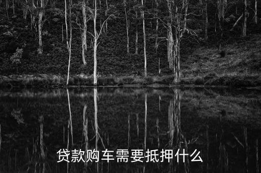 貸款購車需要抵押什么
