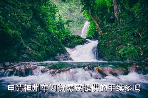 申請神州車閃貸需要提供的手續(xù)多嗎