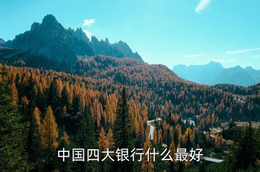 中國四大銀行什么最好