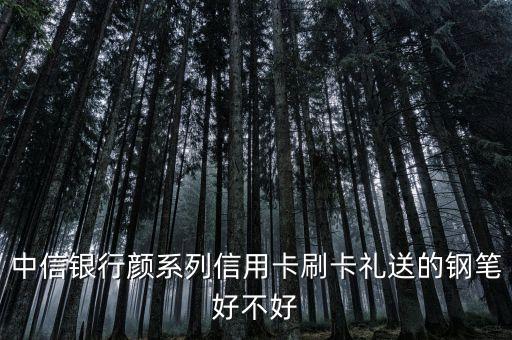 中信銀行顏系列信用卡刷卡禮送的鋼筆好不好
