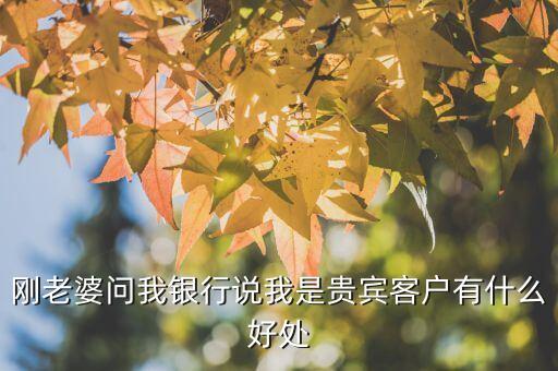 貴州銀行vip有什么好處，剛老婆問我銀行說我是貴賓客戶有什么好處